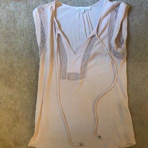 Short sleeve/cap sleeve Blush Top